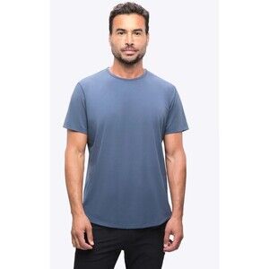 Mens CUTS Curve Hem PYCA PRO Short Sleeve Athletic T Shirt Large Atlantic Blue